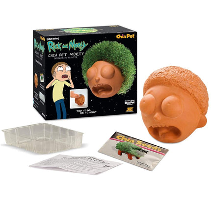 Chia Pet Rick & Morty - Morty with Seed Pack, Decorative Pottery Planter, Easy to Do and Fun to Grow, Novelty Gift, Perfect for Any Occasion