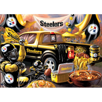MasterPieces - 1000 Piece Jigsaw Puzzle, NFL Pittsburgh Steelers, Fun for Adults and Family, Non-Glare Finish, 19.25"x26.75"
