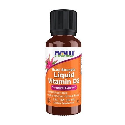 NOW Extra Strength Liquid Vitamin D-3, 1-Ounce