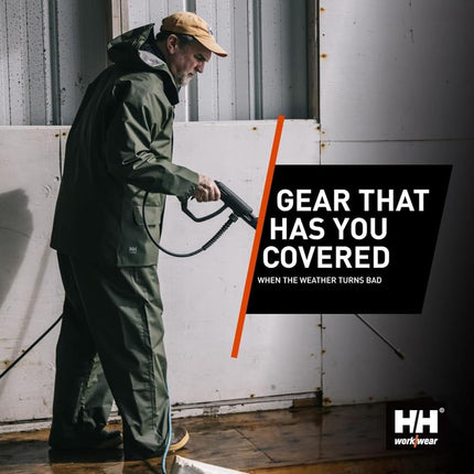 Peto de trabajo Helly Hansen para hombre Mandal – Peto de lluvia impermeable de alta resistencia para el trabajo
