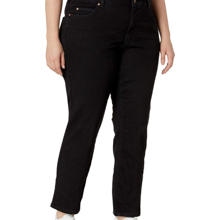 Dickies - Womens Perfect Shape Straight Jean, 18 Womens Plus x Regular, Rinsed Black
