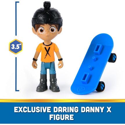 Paw Patrol Marshall and Daring Danny X Figures set with Skateboard, Kids’ Toys for Boys and Girls Aged 3 and Up