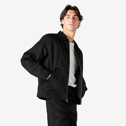Dickies Men's Unlined Eisenhower Jacket, Black, 3X-Large Big Tall