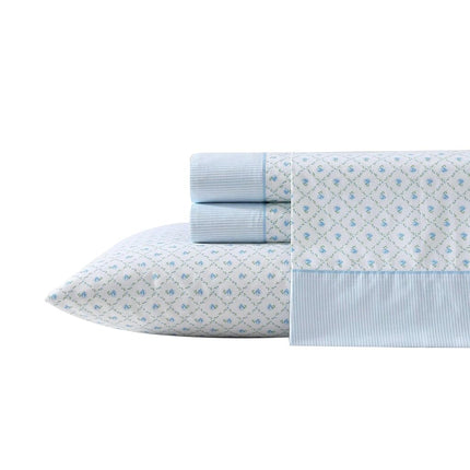 Laura Ashley - Sheet Set, Breathable Percale Cotto