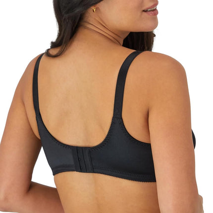 Maidenform DF3820 Women's Double Support Wire-Free Bra, Black (Noir Xbk), 38C (Manufacturer Size: 85C)