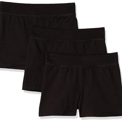 Lot de 3 shorts en jersey pour petites filles Hanes, ébène, taille très grand