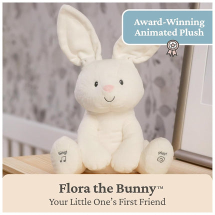 GUND Flora The Animated Bunny Soft Toy, Multi-Colour, One Size