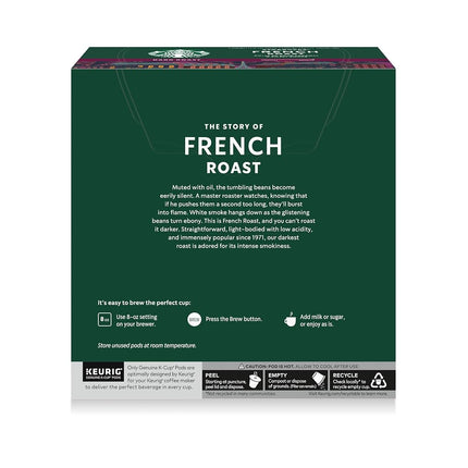 Starbucks Dark Roast K-Cup Coffee Pods — French Roast for Keurig Brewers — 1 Box (32 pods)