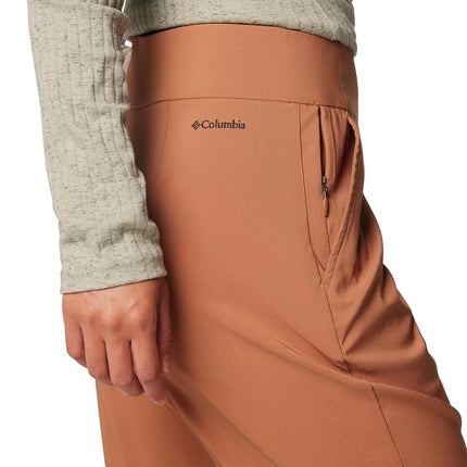 Columbia Women's All Seasons Bootcut Pant Hiking, Camel Brown, S