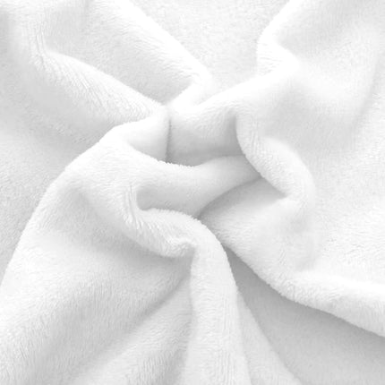 Elegant Comfort Luxuriously Soft 4-Piece Velvet Plush Flannel Sheet Set - Premium Quality - Cozy Warm, Anti-Static, Non Pilling Fuzzy Velvet Flannel Fleece Deep Pocket Sheet Set - Twin XL, White