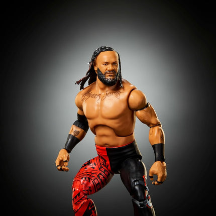Mattel WWE Elite Action Figure & Accessories, Series #125 Set, 6-inch Collectible Jacob Fatu with 25 Articulation Points & Swappable Hands