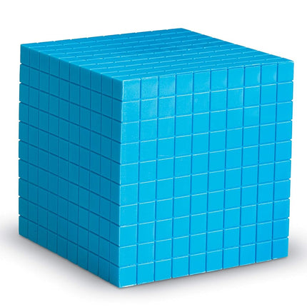 Learning Resources Blue Plastic Base Ten Cube, Ear