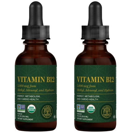 Global Healing Vitamin B12 5000 mcg, Organic Subli
