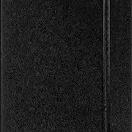 Moleskine Weekly Planner, Horizontal 12-Month 2025 Agenda, SoftCover and ElasticClosure, BlackColor, PocketFormat 9x14 cm