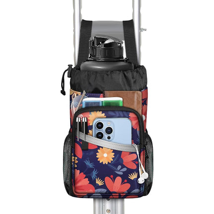 FINPAC Crutch Accessories Bag, Water-Resistant Sto