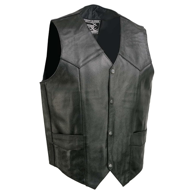 Event Leather EL5310 Black Motorcycle Leather Vest