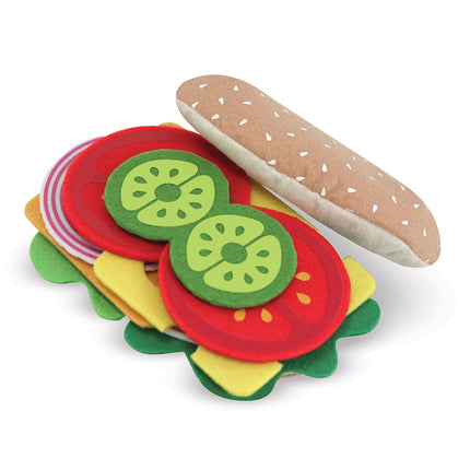 Melissa & Doug Felt Food Sandwich Set | Pretend Play | Play Food | 3+ | Gift for Boy or Girl