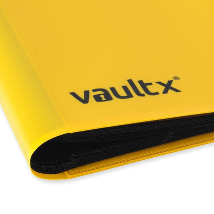 Vault X 12 Pocket Strap Trading Card Binder 480 Cards Side Loading (Yellow)