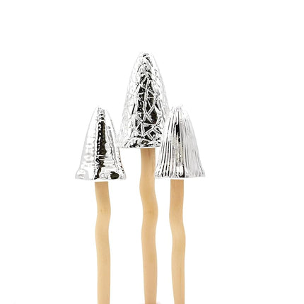 Bosmere W122 Ceramic Silver Tinkling Toadstools-Se