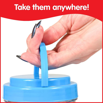 edxeducation Transparent Large Buttons, Mini Jar, Set of 60, Ages 18m+