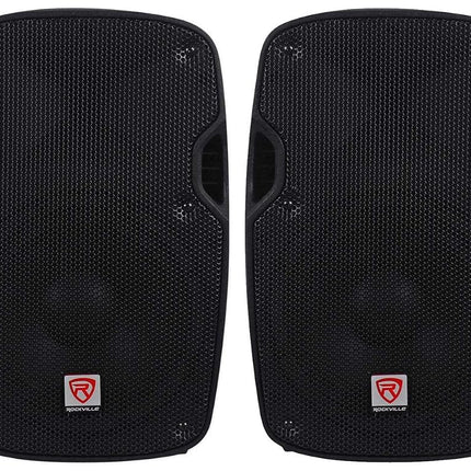 2) Rockville SPG88 8" Passive 800W DJ PA Speakers 