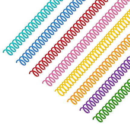 120 Pack Plastic Spiral Binding Coils Binder Bindi