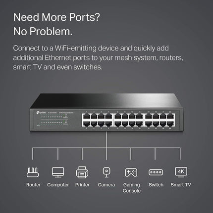 TP-Link 24-Port Gigabit Desktop/Rackmount Switch (TL-SG1024S)