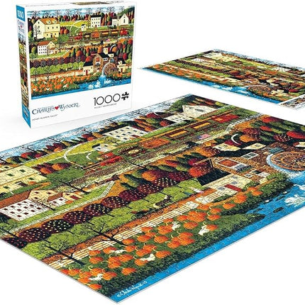 Buffalo Games - Charles Wysocki - Honey Pumpkin Valley - 1000 Piece Jigsaw Puzzle for Adults -Challenging Puzzle Perfect for Game Nights - Finished Size is 26.75 x 19.75