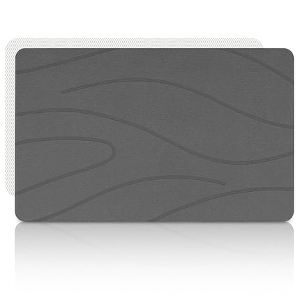 Tapis de bain en pierre Liyarya, tapis de douche en pierre de diatomée pour salle de bain, tapis de bain absorbant, tapis de sol de salle de bain antidérapant, séchage rapide, facile à nettoyer, 80 x 50 cm