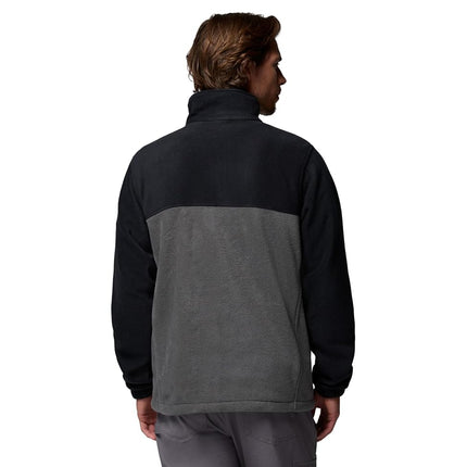 Columbia Men's Steens Mountain Full Zip 2.0 Full Zip Fleece Jacket, Black x Grill, Size S