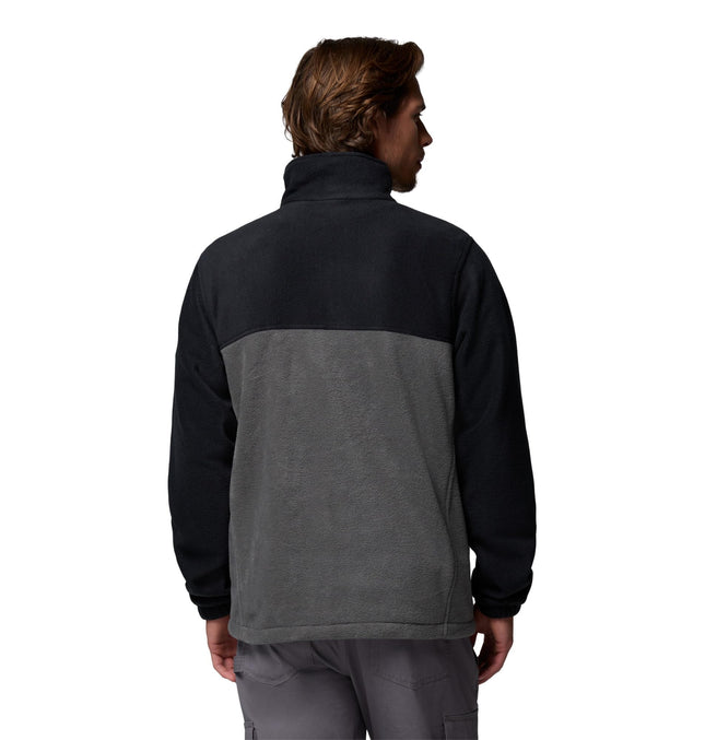 Columbia Men's Steens Mountain Full Zip 2.0 Full Zip Fleece Jacket, Black x Grill, Size S