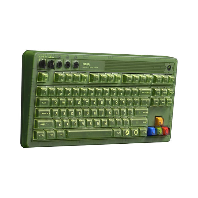 8BitDo Retro 87 Mechanical Keyboard with RGB Backlight, Bluetooth/2.4G/USB-C Hot Swappable Wireless Gaming Keyboard for Windows and Android - Xbox Edition (Officially Licensed) [video game]