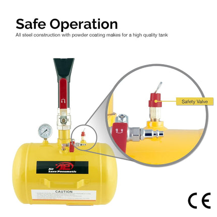 TOOLUXE 30007L Air Tire Bead Sealer, 5 Gallon Tire Bead Seater for Tires, 145 Max PSI Tire Bead Blaster, 87-116 PSI Operating Pressure Air Cannon