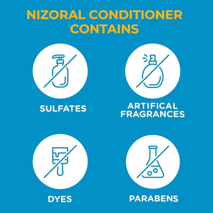 Nizoral Deep Moisturizing Conditioner with Mint & Tea Tree Oil for All Hair Types - Free of Sulfates, Parabens, Artificial Fragrances and Dyes, 9.4 oz