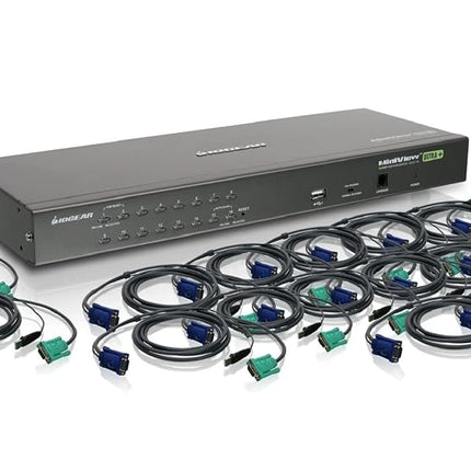 IOGEAR 16-Port USB PS/2 Combo KVM Switch w/Full Se