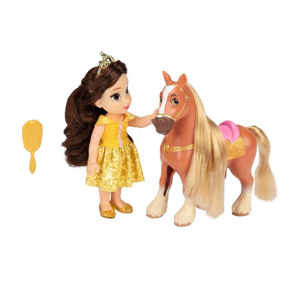 Disney Princess Belle Doll and Phillipe Petite Gif