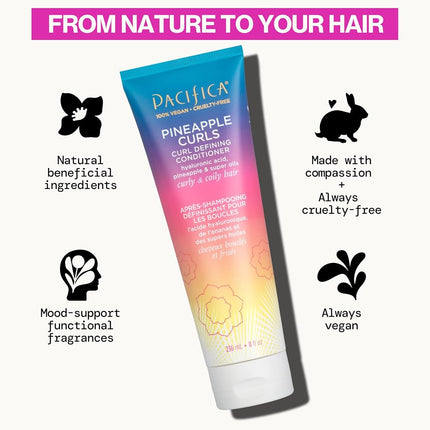 Pacifica Pineapple Curls Curl Defining Conditioner 8 fl oz