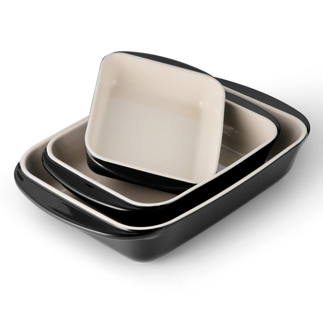 Tramontina Mae 3-Piece Ceramic Porcelain Baking Pa