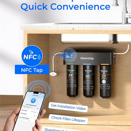 Waterdrop TSA 8 Layer Under Sink Water Filter System, Water Purifier