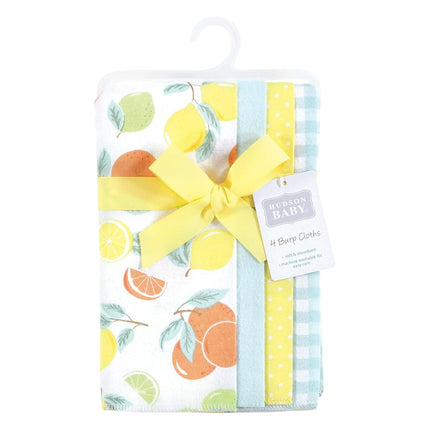 Hudson Baby Bavoirs en flanelle de coton pour bébé, unisexe, Citrus Mint, taille unique