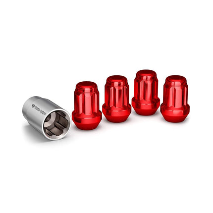White Knight 40400SRDT Red Wheel Lock, 4 Pack, 1/2