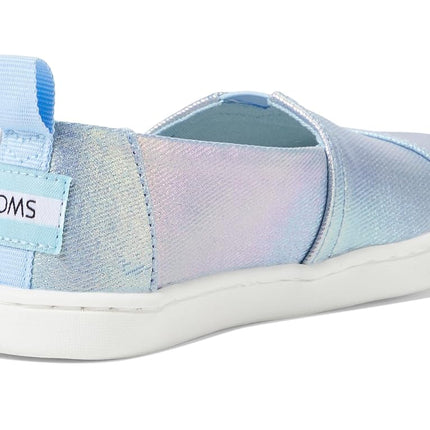 TOMS Girl's Classic Alpargata Loafer Flat, Multi Iridescent Canvas, 4 UK Child