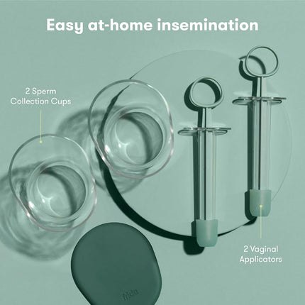 Frida Fertility at-Home Insemination Kit, Developed with Specialists for Conception Support, Easy DIY Insemination for Minimal Waste & Family Planning, 2 Applicators & 2 Collection Cups