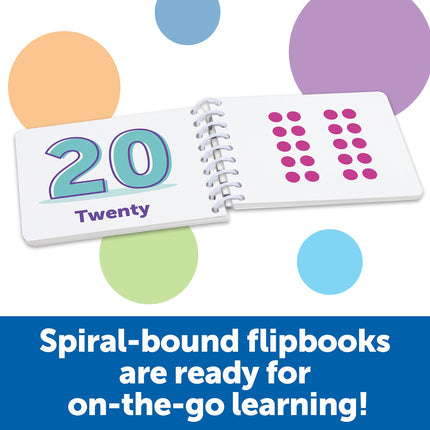 Learning Resources Skill Builders! Biblioteca de Flipbooks de Kínder - 3 Piezas, Edad 5+, Actividades de Aprendizaje para Kínder, Ortografía y Conteo para Niños, Mi Primera Biblioteca para Niños