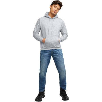 Hanes Men's Pullover EcoSmart Hooded Sweatshirt Hoody, Ash, Large