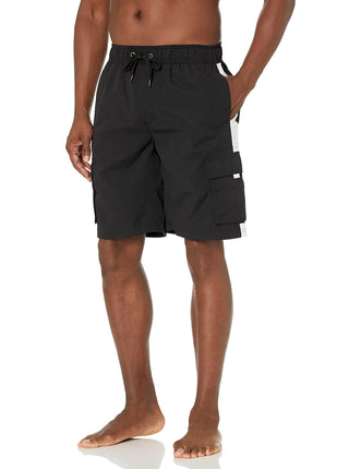 Southpole Men's Standard Swim Trunks, Quick Dry Be