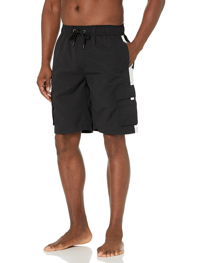 Southpole Men's Standard Swim Trunks, Quick Dry Be