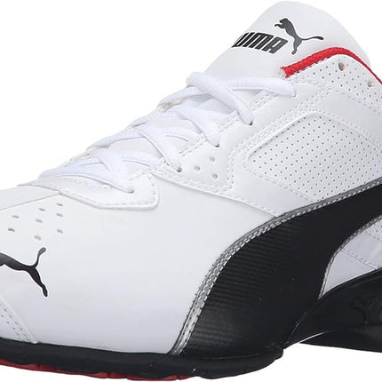 PUMA Men's Tazon 6 FM, Puma White/Puma Black/Puma Silver, 10