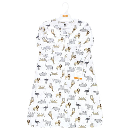 Gigoteuse en jersey de coton à manches longues pour bébé unisexe Hudson Baby, collection Modern Safari, 12-18 mois