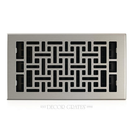 Decor Grates AJH612-NKL Oriental Floor Register, B